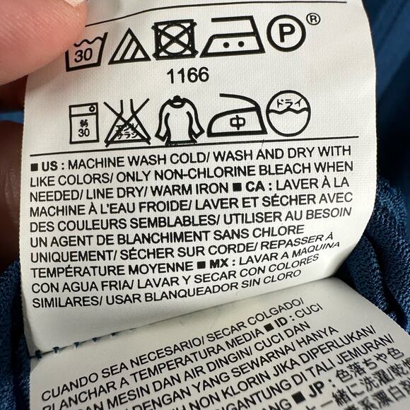 Old Navy Womens size 3X Long Sleeve Pleated Pintuck Tunic Dress Blue - Picture 8 of 10